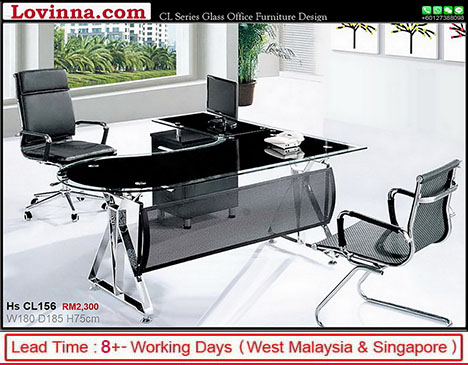 glass office table round