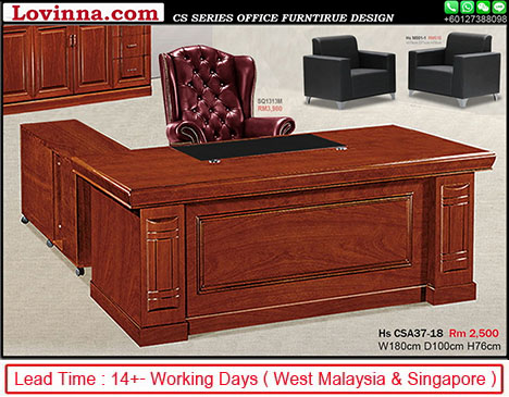 High-end managing director desk, Unique design executive setup