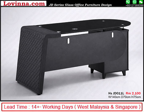 modern office desk with cable holes