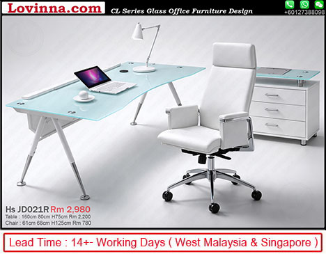 white office workstation contemporary style