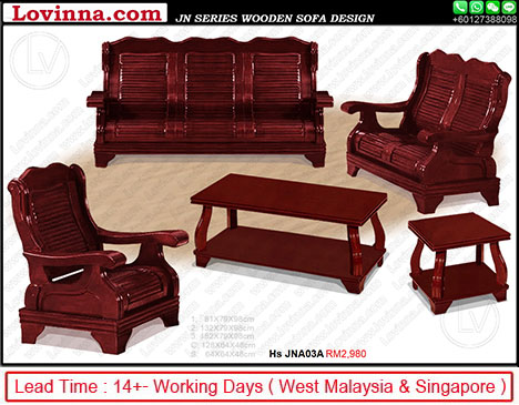 malaysian teak wood sofa set