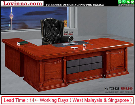 Executive workspace prestige, Classic wood director desk