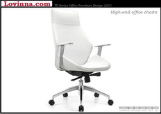 high back executive leather office chair