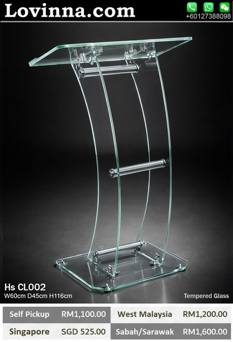 acrylic rostrum for professional presentation use