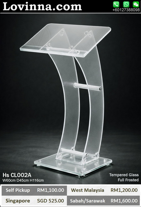 acrylic rostrum for professional presentation use